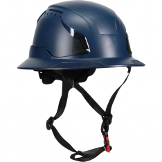 PIP 280-HP1491RVM-FB-08, Traverse, Safety Helmets, Navy, OS, Full Brim, Vented, Industrial Climbing 